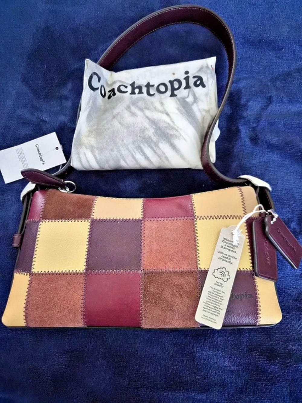 Coach Coachtopia Alter Ego Slouchy Shoulder Bag in Patchwork Leather Dirty Chai